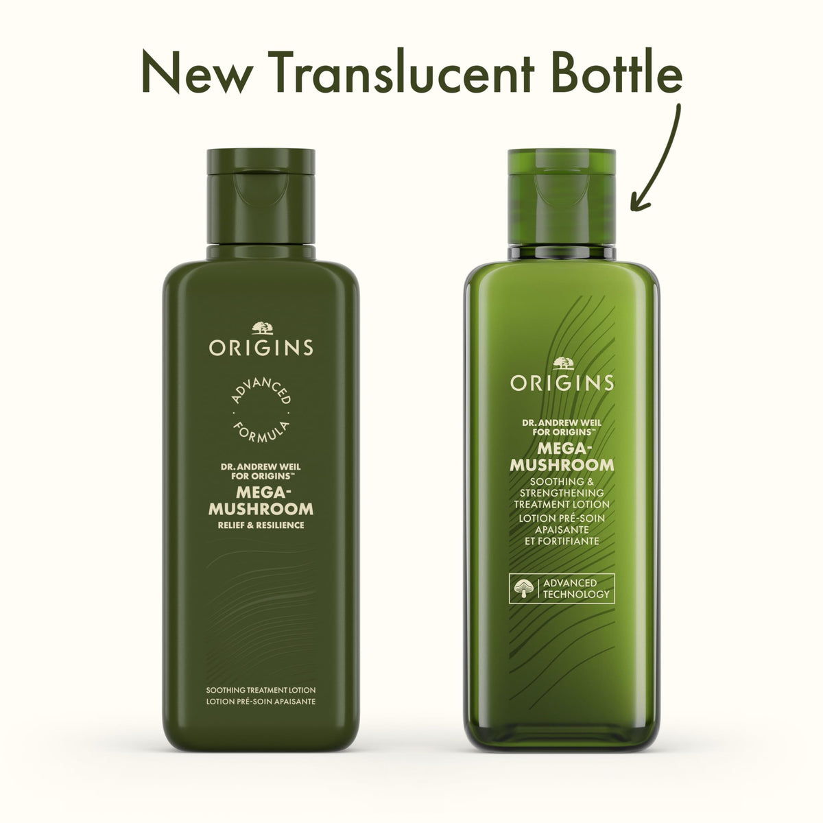 Origins lotion pouring closeup illustrating lightweight hydrating texture