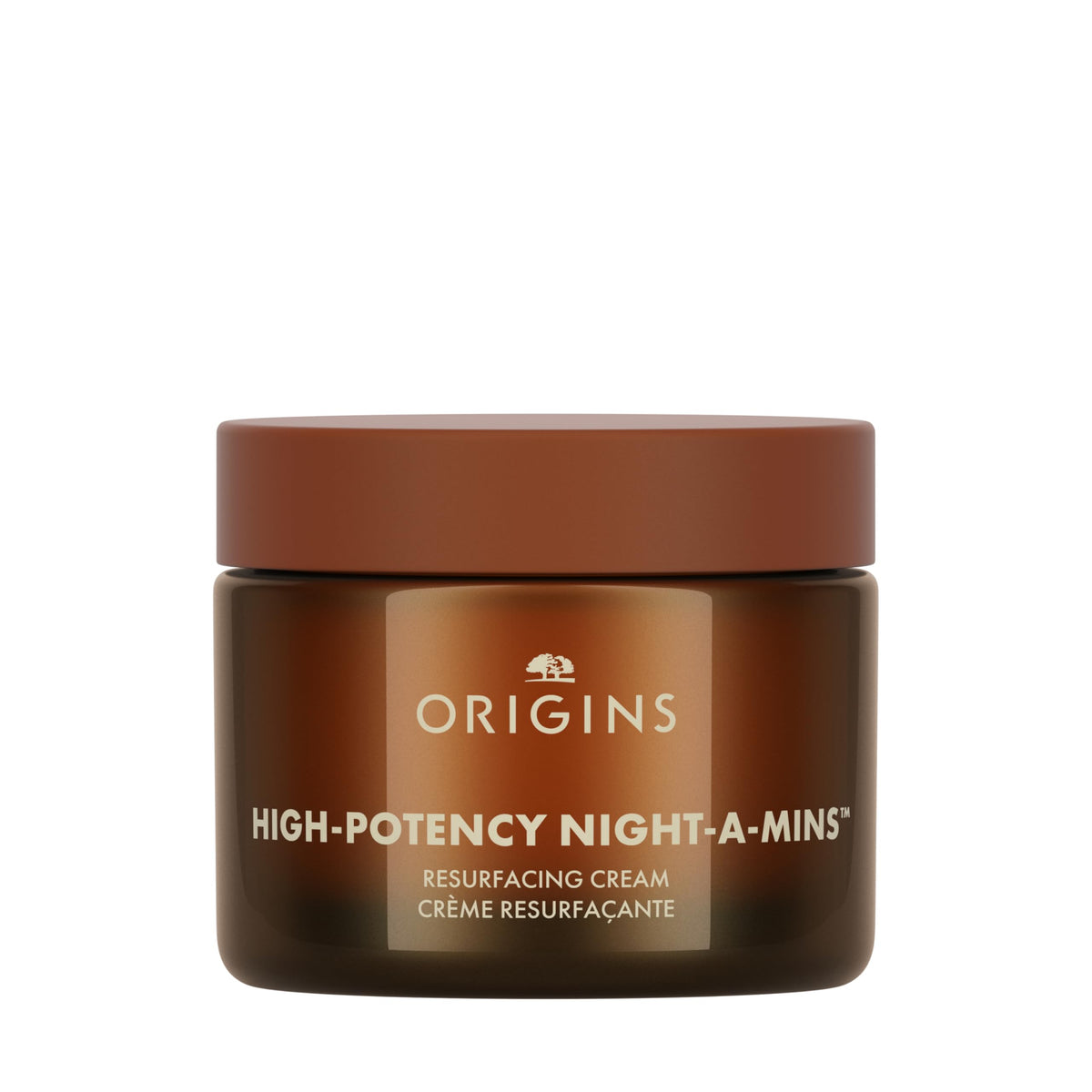 Origins High-Potency Night-A-Mins front jar showing packaging and size benefits