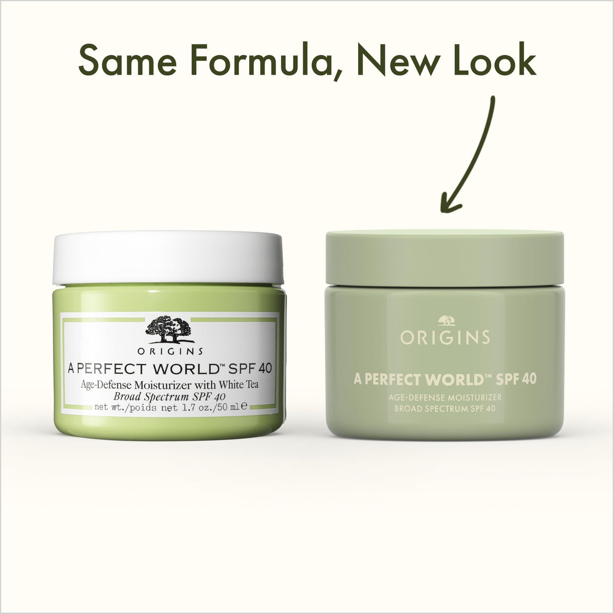 Origins texture close-up with open cap illustrating lightweight absorption