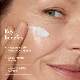 Origins Plantscription open jar cream texture highlighting hydration