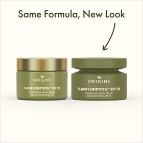 Origins Plantscription close-up of peptide ingredient promoting smoother skin