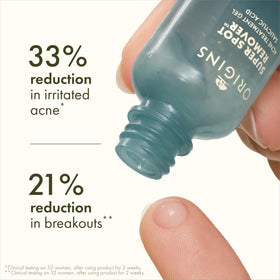 Origins spot treatment dropper applying precise dot for targeted blemish care