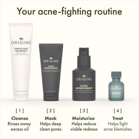 Origins spot treatment stored in a bathroom cabinet indicating daily routine fit
