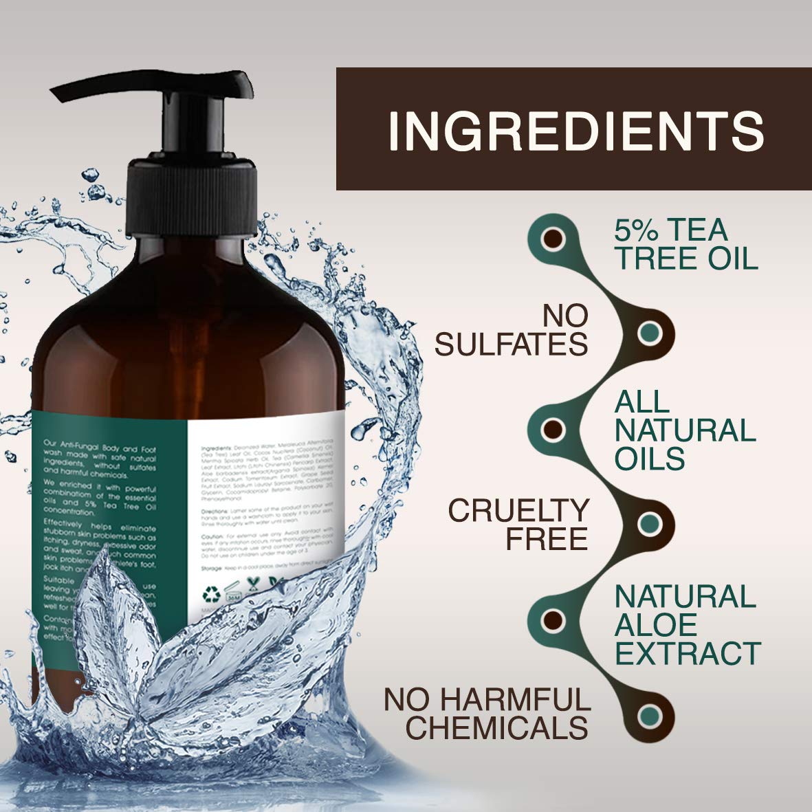 ORISO pour texture lather demonstrating rich foam and cleansing action for effective body wash use