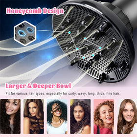 Orista Finds diffuser styling curly hair to define curls and add volume