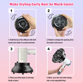 Orista Finds included shampoo brush and attachment ready for styling prep