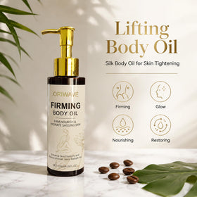 ORIWA VE applied to damp skin after shower to lock in moisture and soften skin
