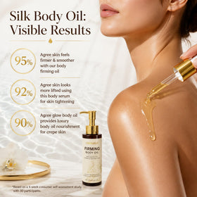 ORIWA VE ingredients display with coffee seed and rosehip oil for nourishing benefits