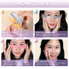 ORLASKIN patch on hand for size reference illustrating full under-eye coverage