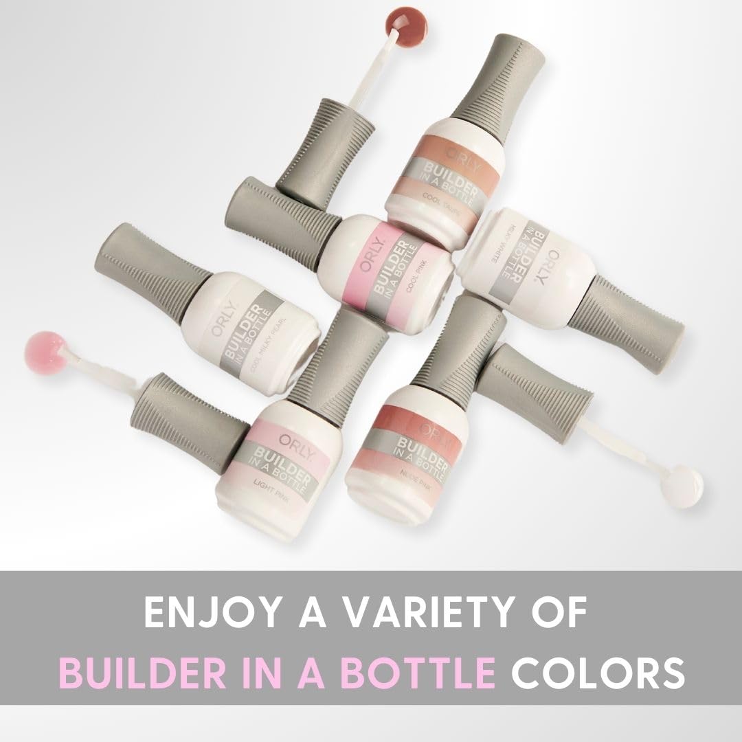 Orly Builder in a home manicure setup conveying easy at-home salon-quality nails