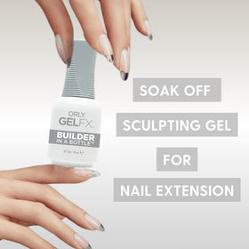 Orly builder in a bottle brush detail demonstrating precise, easy application