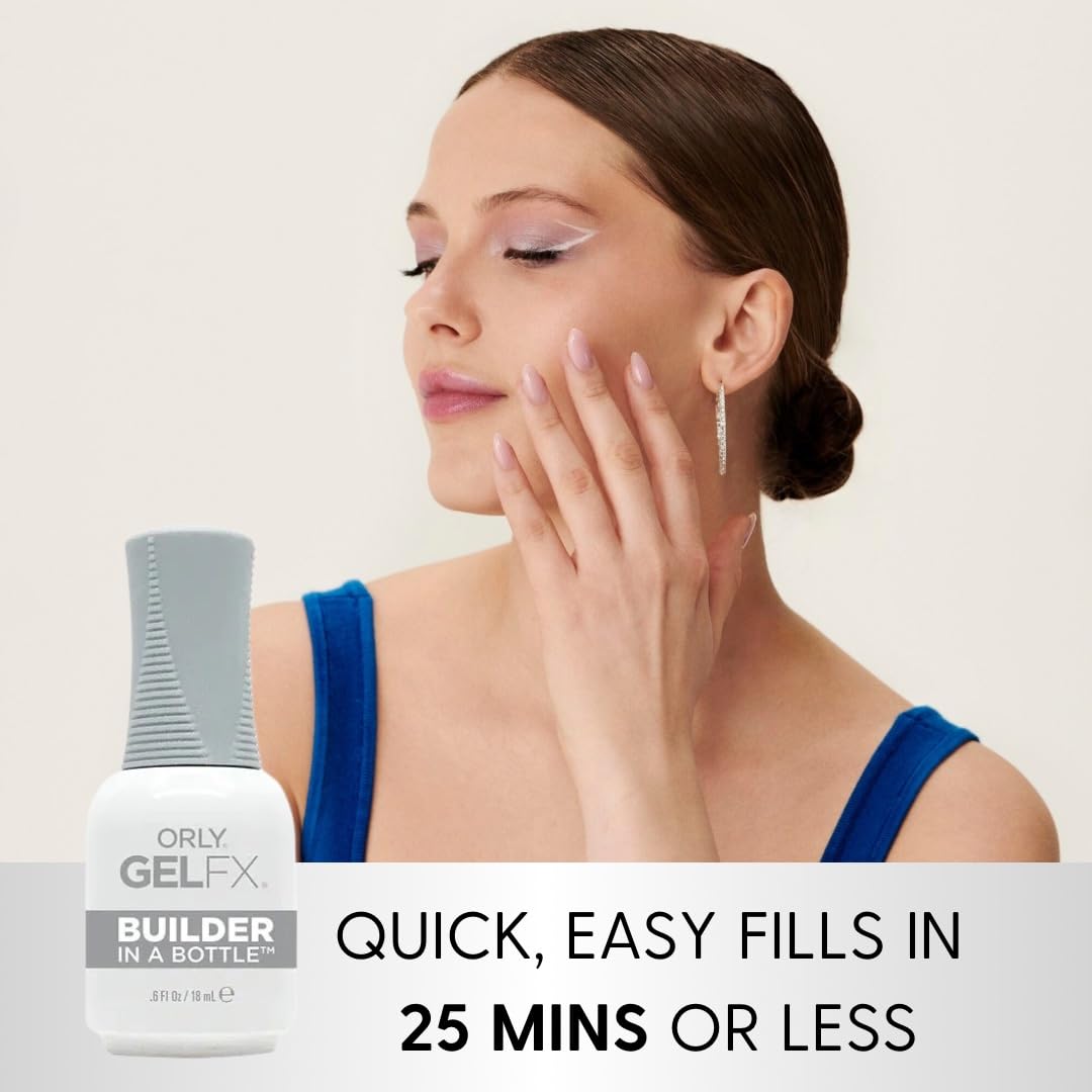 Orly builder in a bottle gel texture closeup highlighting smooth self-leveling
