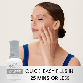 Orly builder in a bottle gel texture closeup highlighting smooth self-leveling