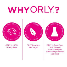 Orly clear coat brush applying glossy finish on a fingernail for smooth, shiny results