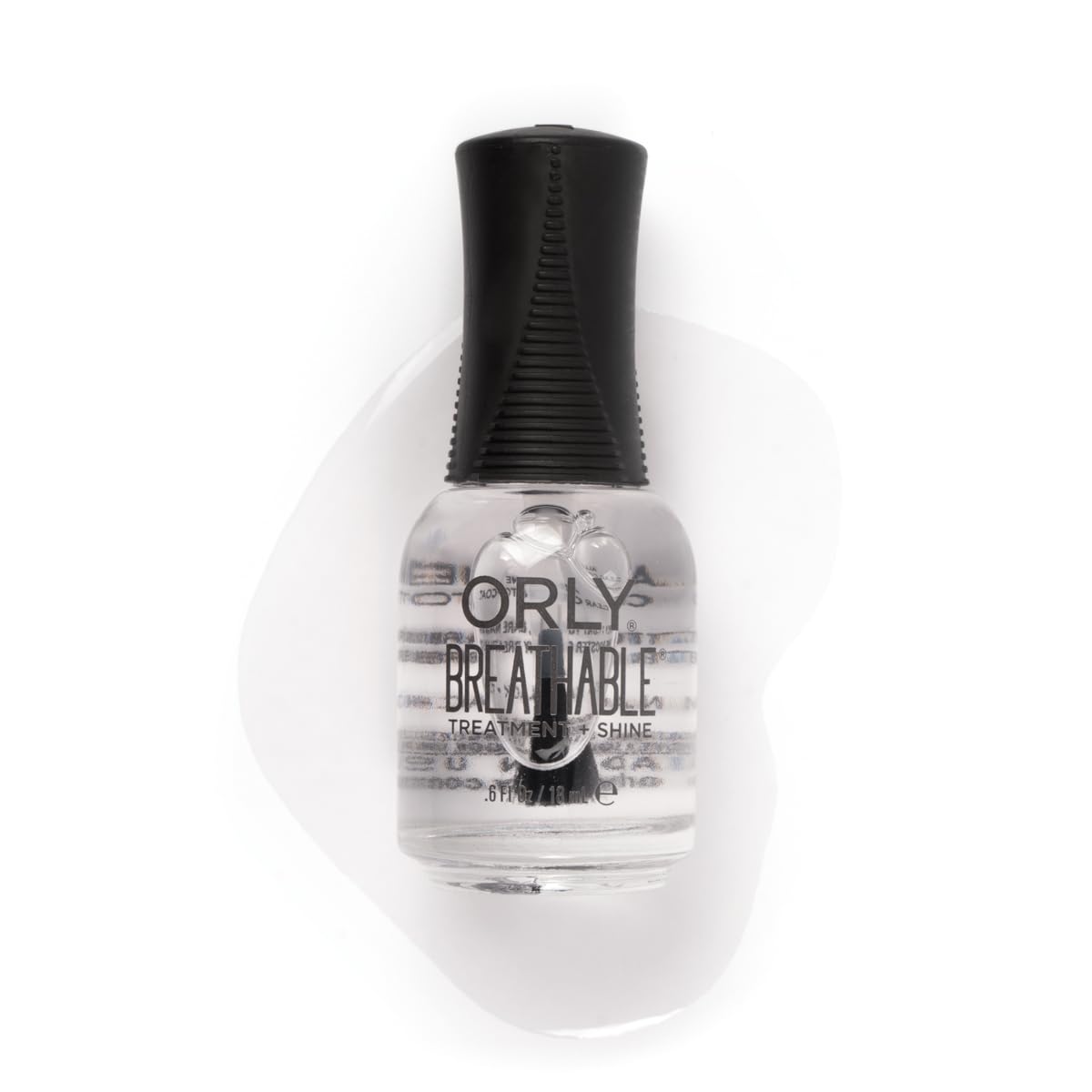 Orly clear coat front bottle showing label and size for quick identification and benefits