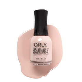 Orly Grateful Heart shade swatch on fingertips, demonstrating wearable finish