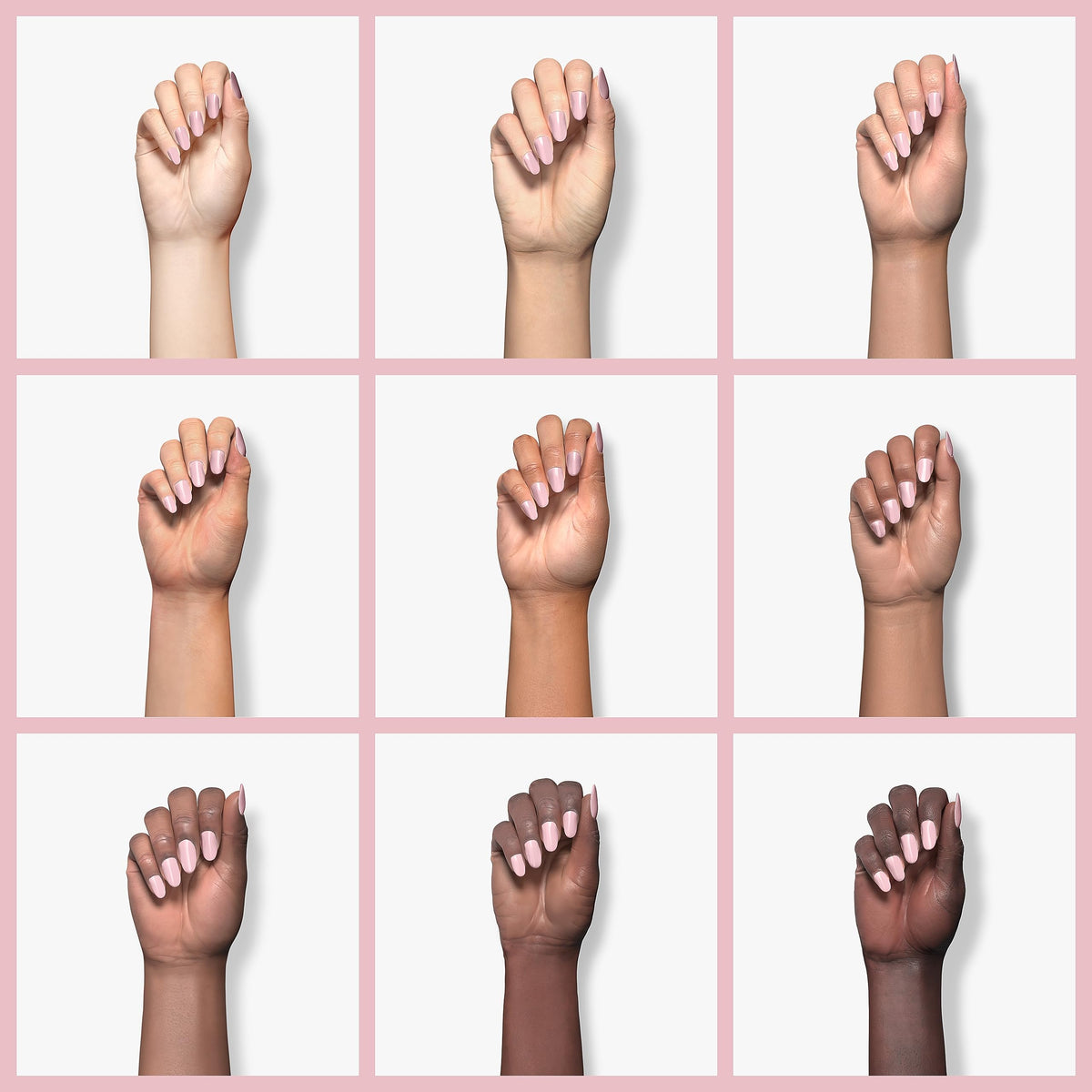 Orly nail swatch on hand showing worn-resistant color and polished look benefit