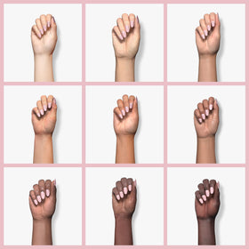 Orly nail swatch on hand showing worn-resistant color and polished look benefit