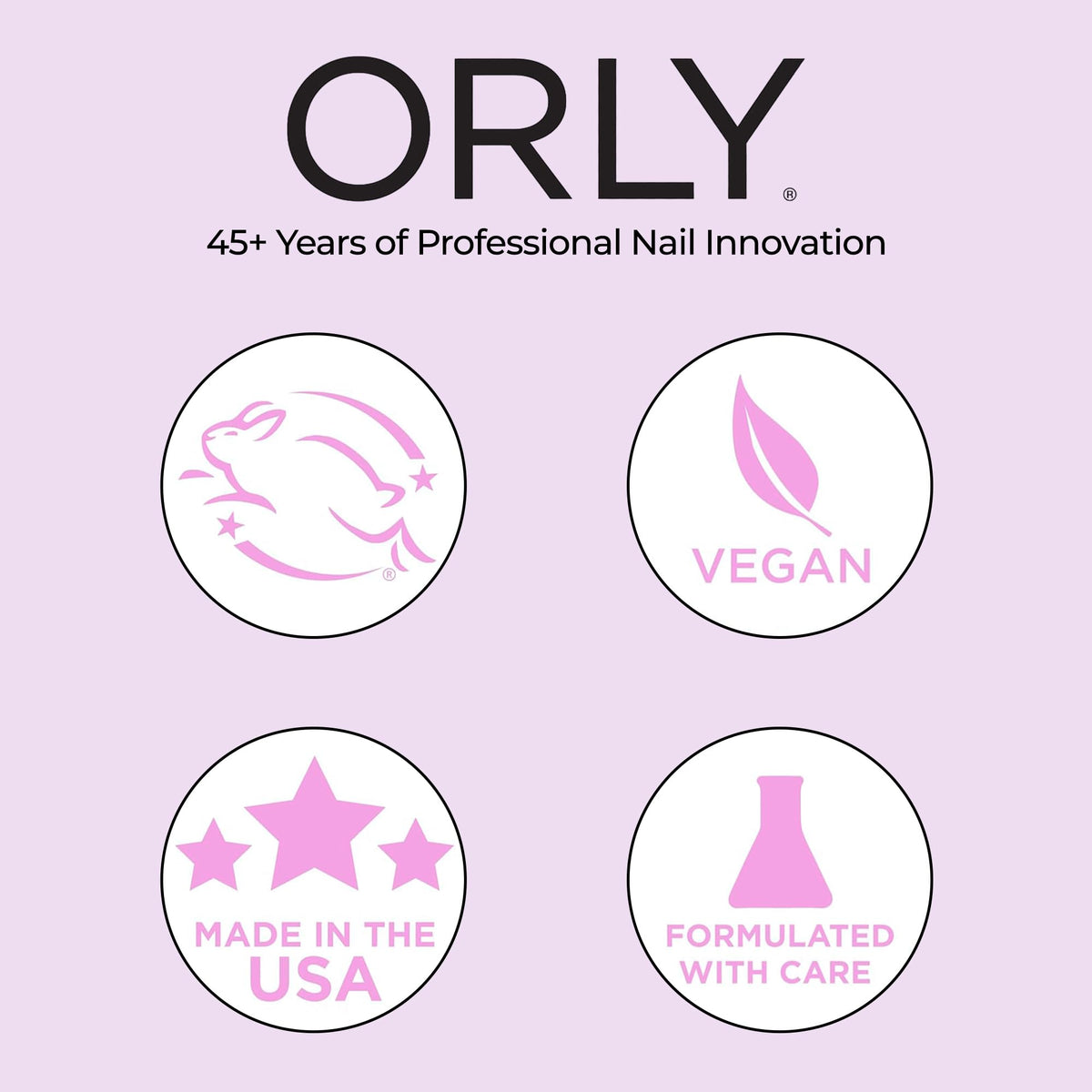 ORLY on hands over a workspace lifestyle shot highlighting durable, chip-resistant finish