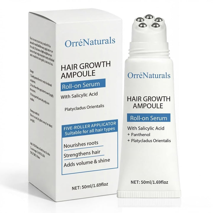 ORRÉNATURALS front packaging showing ampoule bottle and label for easy identification and benefits