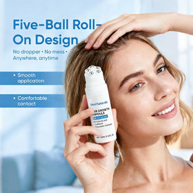ORRÉNATURALS application on scalp showing targeted treatment and coverage
