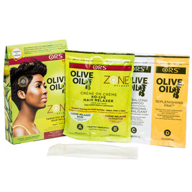 ORS before and after shine comparison illustrating softer shinier hair