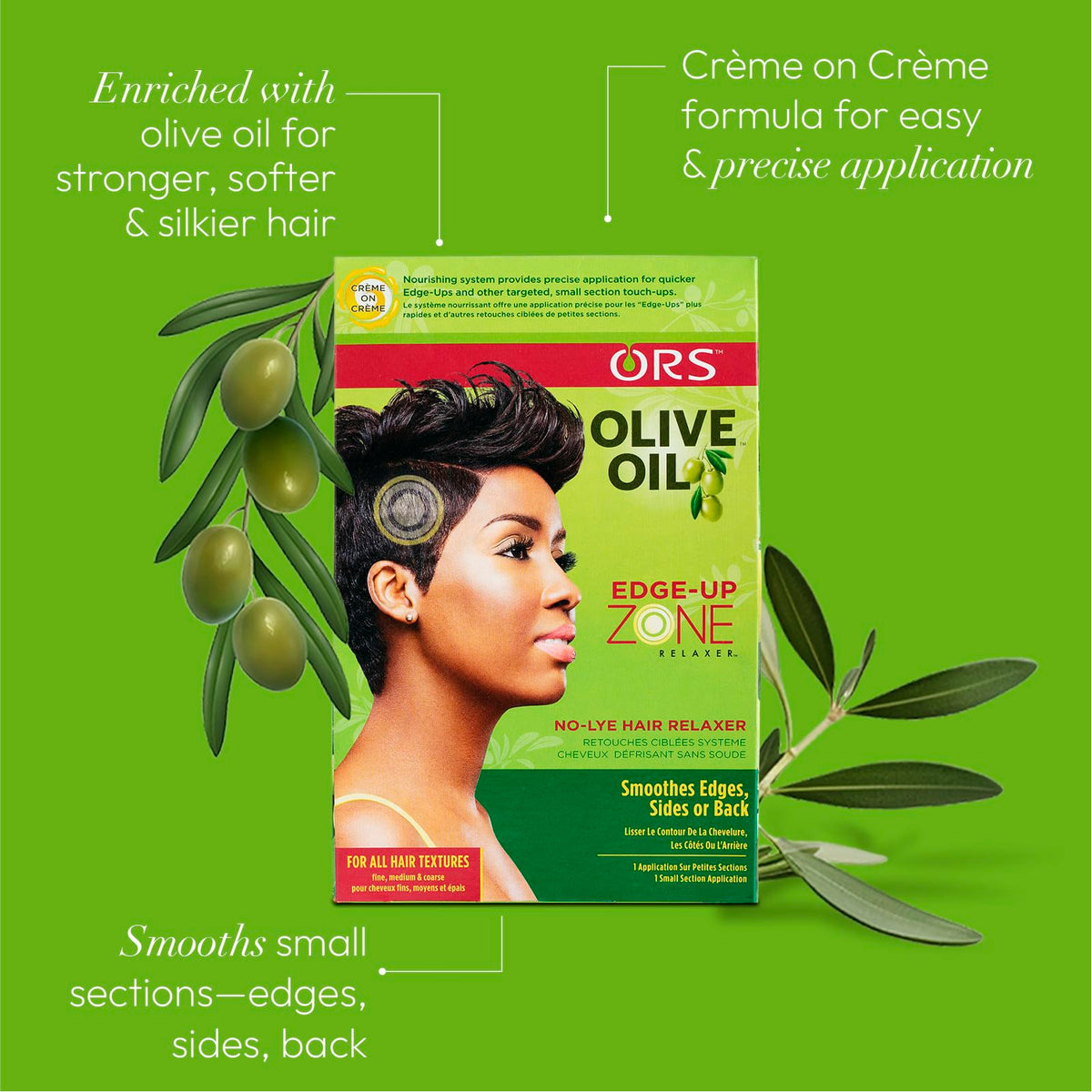 ORS cream texture close-up highlighting moisturizing olive oil benefits