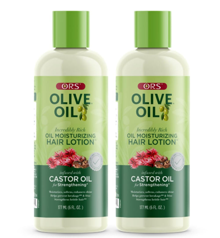 ORS bottle front packaging showing label and benefits for moisturized hair