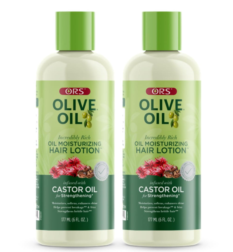 ORS bottle front packaging showing label and benefits for moisturized hair