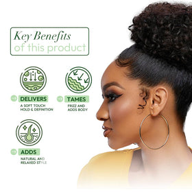 ORS applying mousse to damp hair for smooth wrapping and even coverage to reduce frizz
