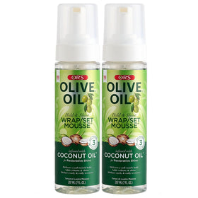 ORS front packaging showing two 7 oz mousse bottles and clear branding for quick identification