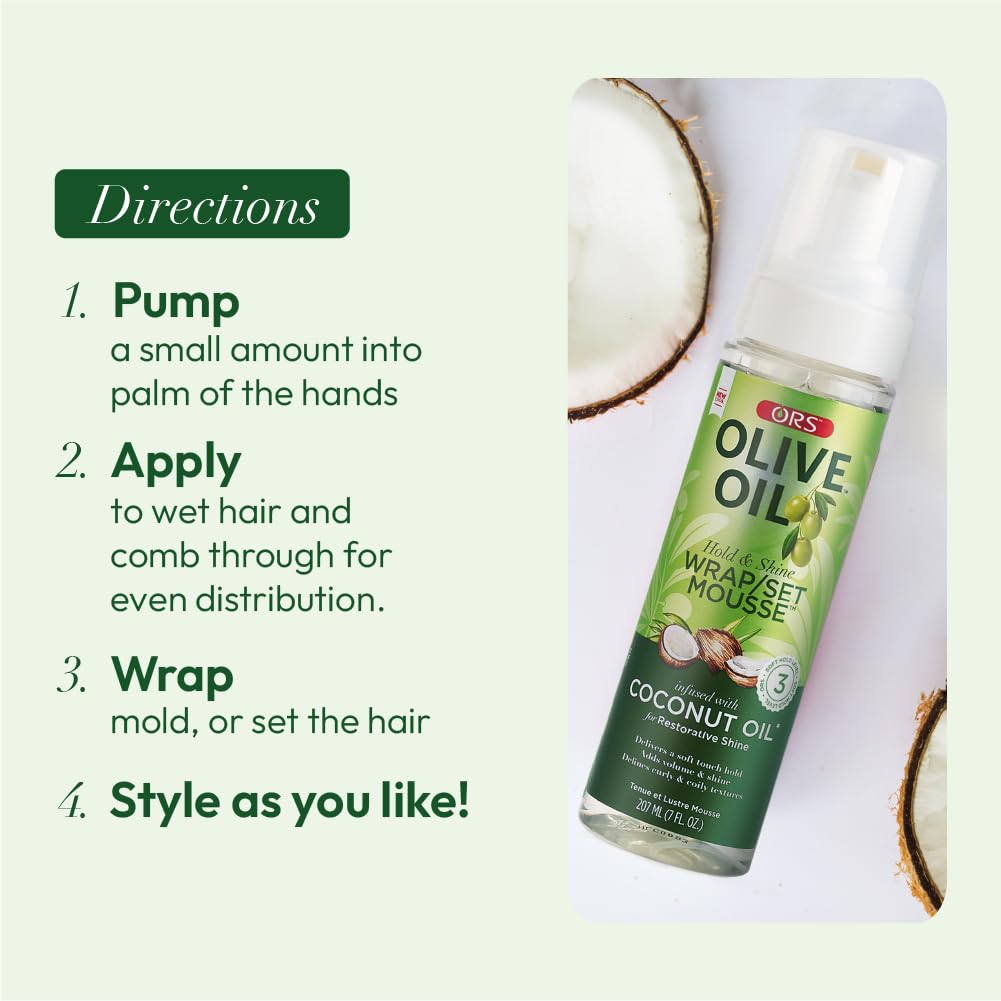 ORS mousse on bathroom counter in lifestyle setting suggesting everyday styling ease