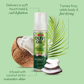 ORS fluffy pump foam texture on palm demonstrating lightweight spreadability and faster drying