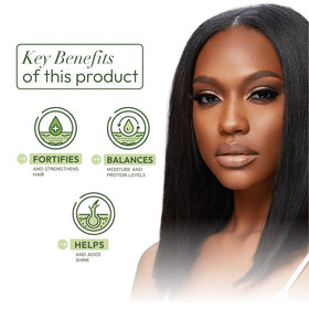 ORS conditioner texture pouring from bottle close-up highlighting creamy moisture-rich formula