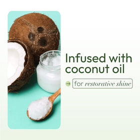 ORS applying serum to damp hair for smoother blow-dry results