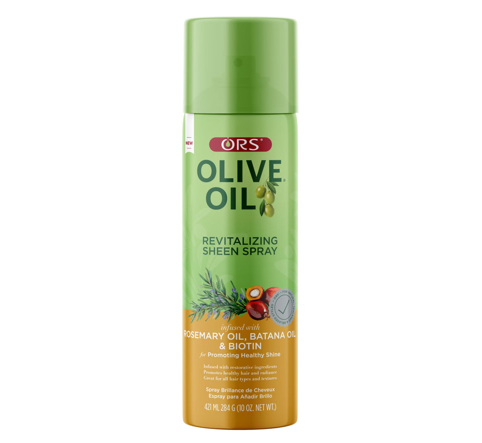 ORS bottle front label showing product name and shine benefits