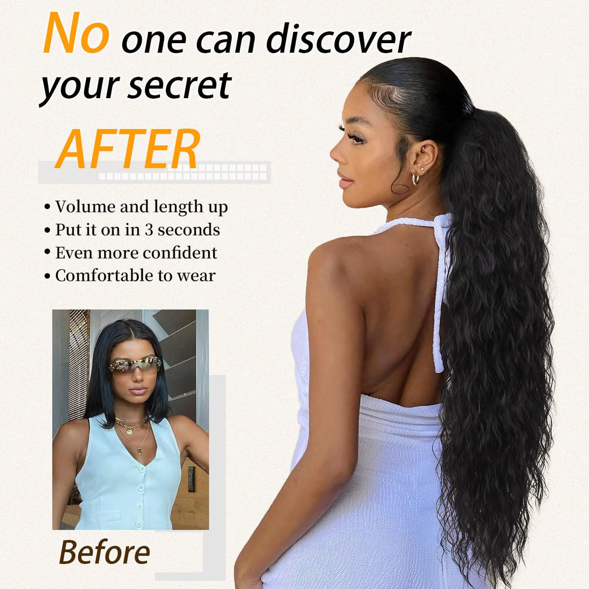 ORSUNCER detailed curly texture illustrating soft synthetic fibers and natural movement