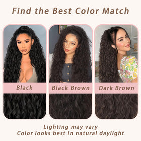 ORSUNCER daytime casual hairstyle showing quick clip-in styling benefit