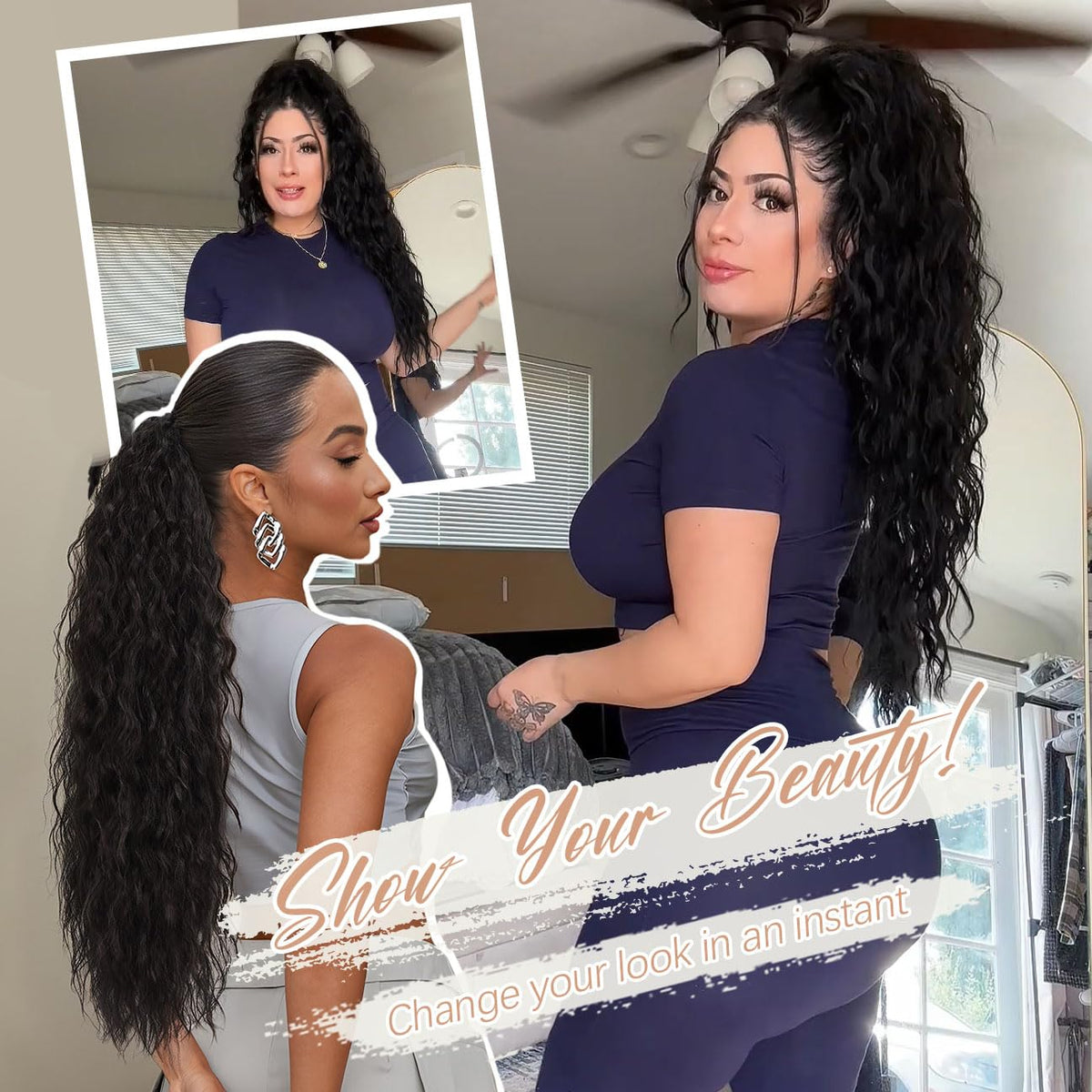 ORSUNCER styled evening look in use showing instant volume for special occasions
