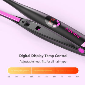 ORYNNE styling edges and bangs to create smooth, defined hairlines