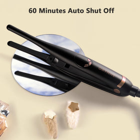 ORYNNE swivel cord and plug detail showing 360-degree rotation and tangle-free benefit