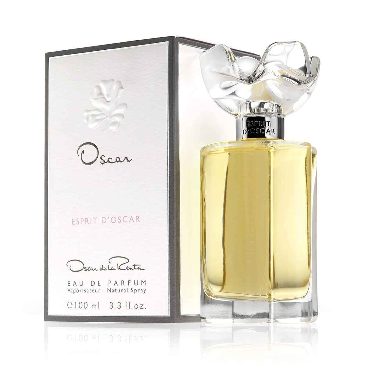 Oscar de la Renta bottle front view showing elegant design and gifting appeal