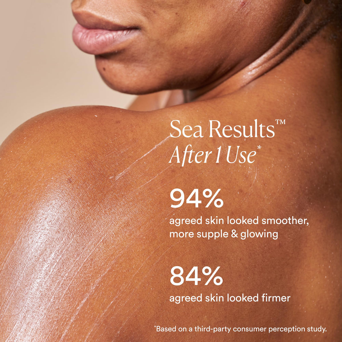 OSEA balm texture close-up showing creamy, fast-absorbing finish