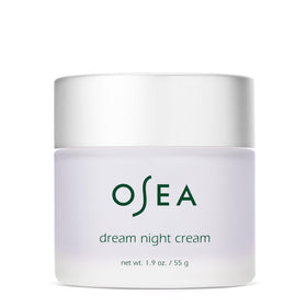 OSEA front jar showing Dream Night Cream for overnight hydration and firming