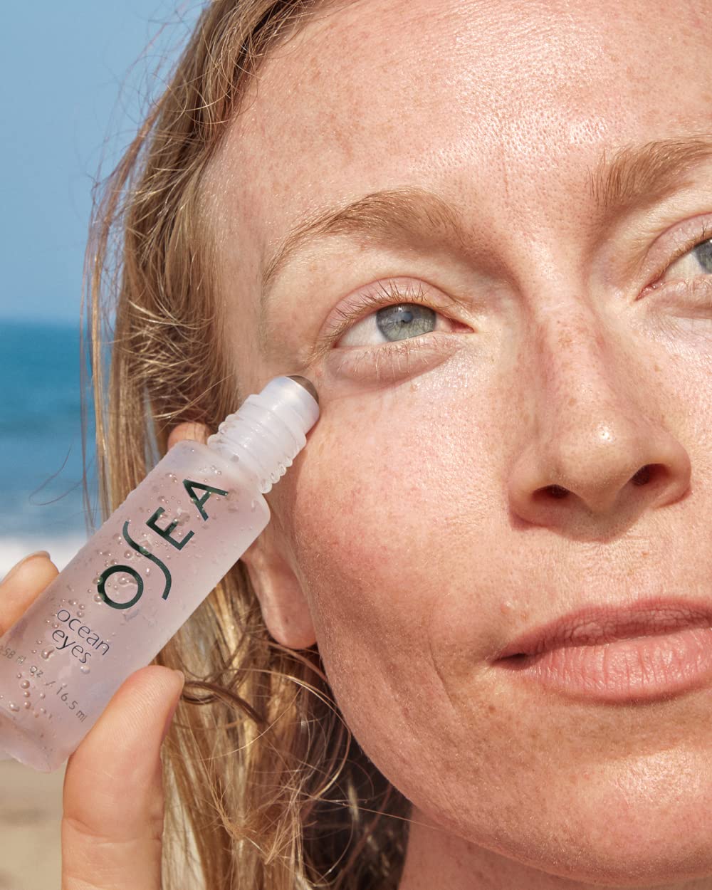 OSEA gel serum texture on skin demonstrating lightweight hydration and smooth finish
