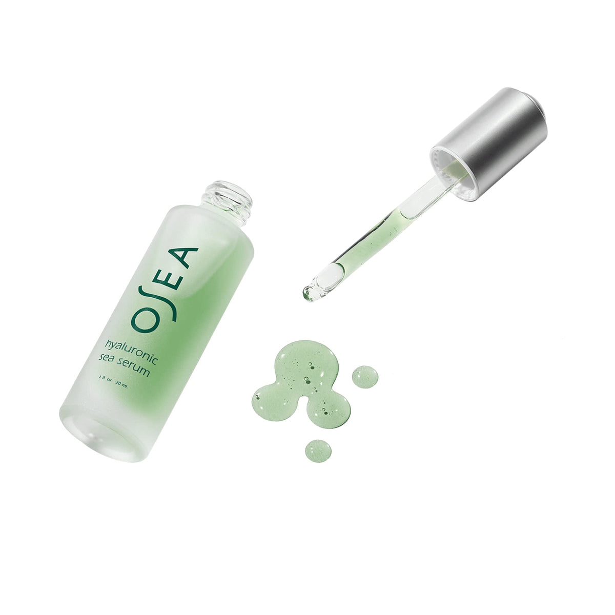 OSEA serum used in morning skincare routine demonstrating layering under moisturizer