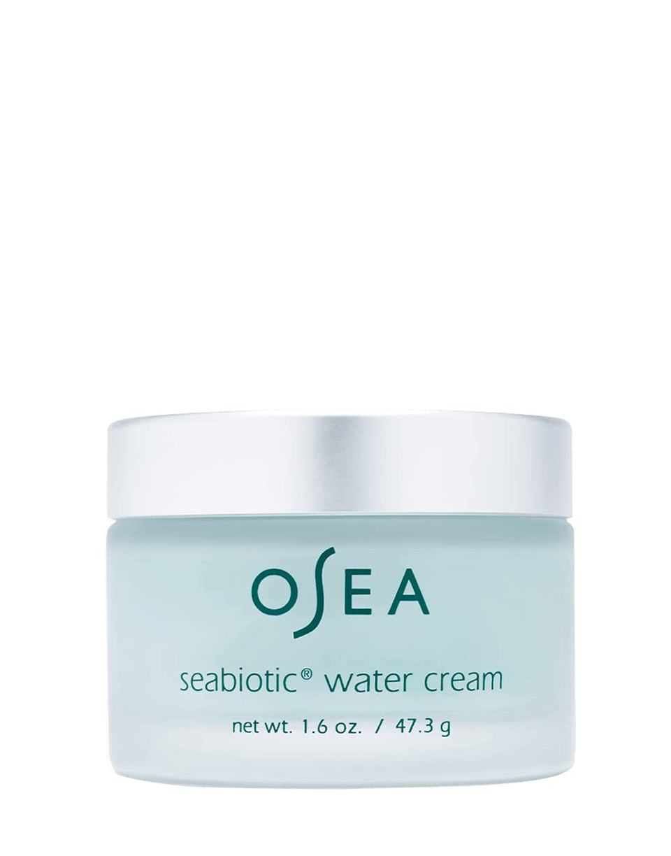 OSEA jar front view showing label and clean packaging, highlighting luxury hydration