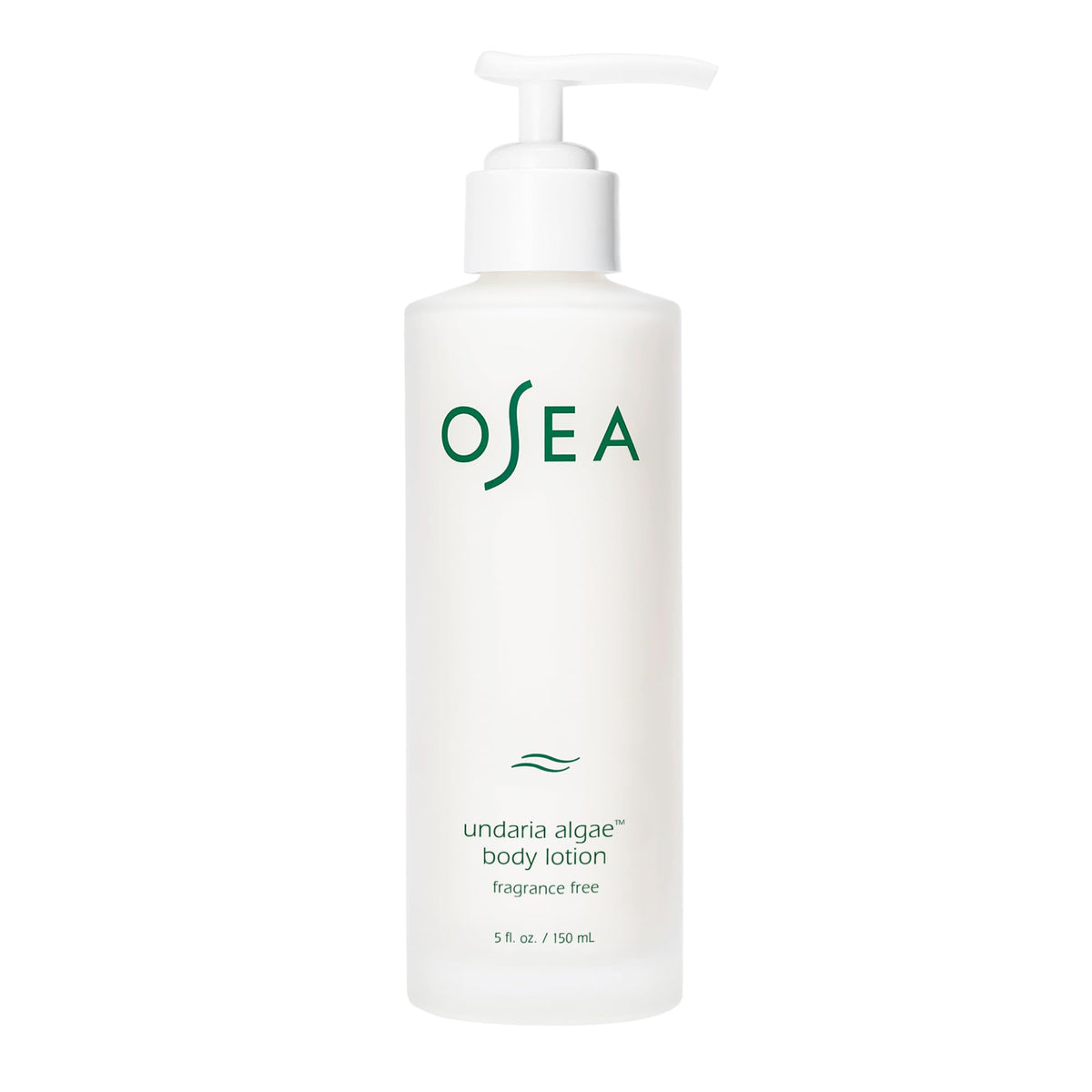OSEA front packaging showing fragrance-free body lotion benefits