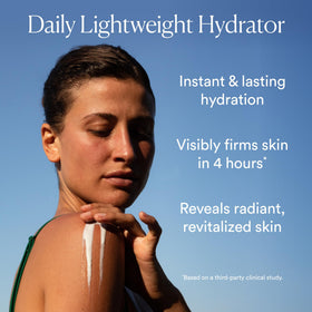 OSEA lotion texture on pump showing lightweight hydration benefit