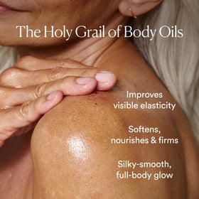 OSEA oil spread on hand showing silky texture and non-greasy feel benefit